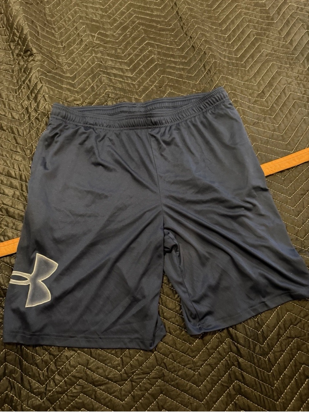 Under Armour Men’s Navy Athletic Training Shorts with Logo